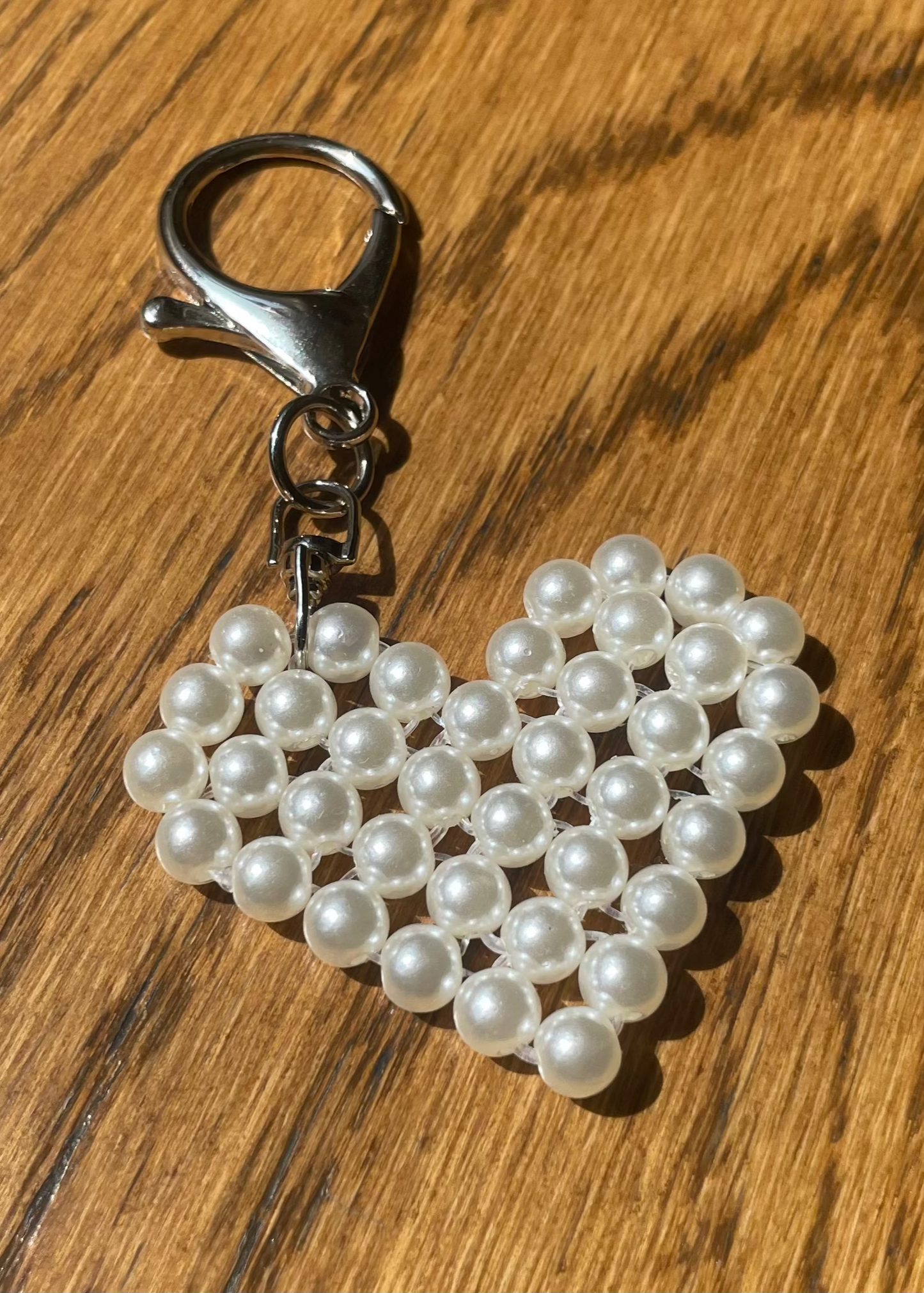 Heart Charm- Pearl